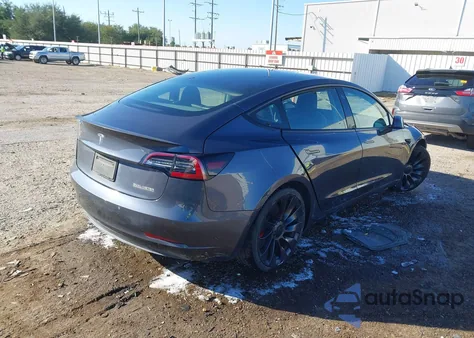 2022 Tesla Model 3 Performance Dual Motor All-Wheel Drive from USA, damaged, VIN 5YJ3E1EC7NF269905
